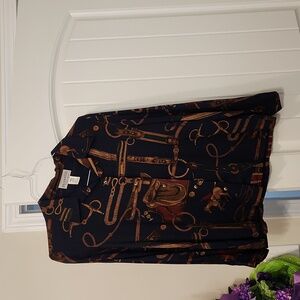 Pendleton sz 12 Equestrian themed blouse